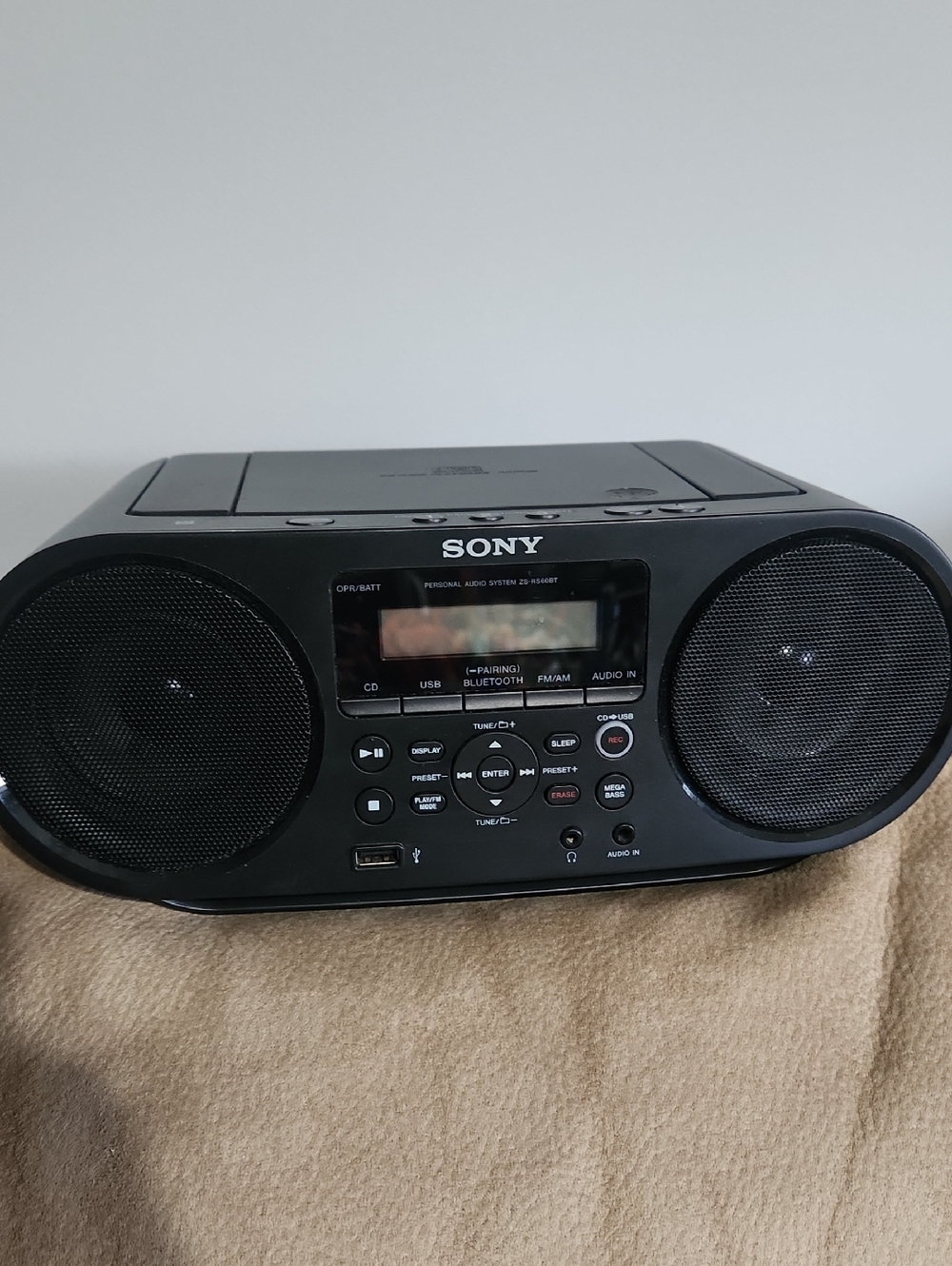 Sony Black Portable Bluetooth CD Speaker System